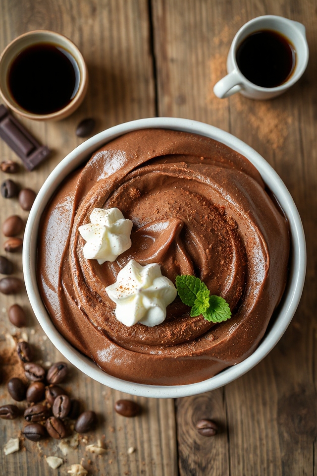 chocolate yogurt with espresso