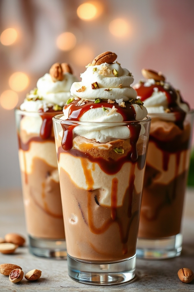 coffee frozen yogurt parfaits