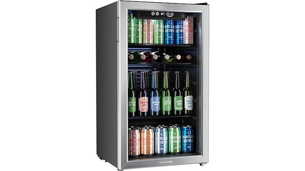 compact beverage cooler appliance