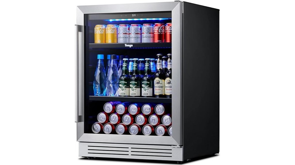 compact beverage cooler fridge