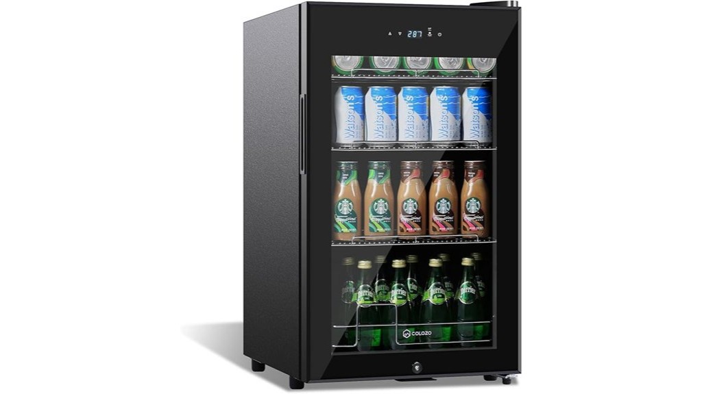 compact beverage cooler fridge
