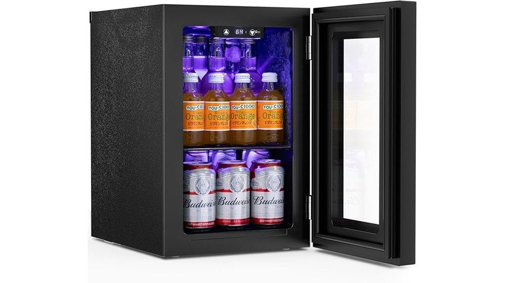 compact beverage cooler refrigerator