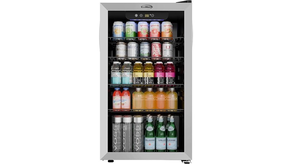 compact beverage refrigerator unit