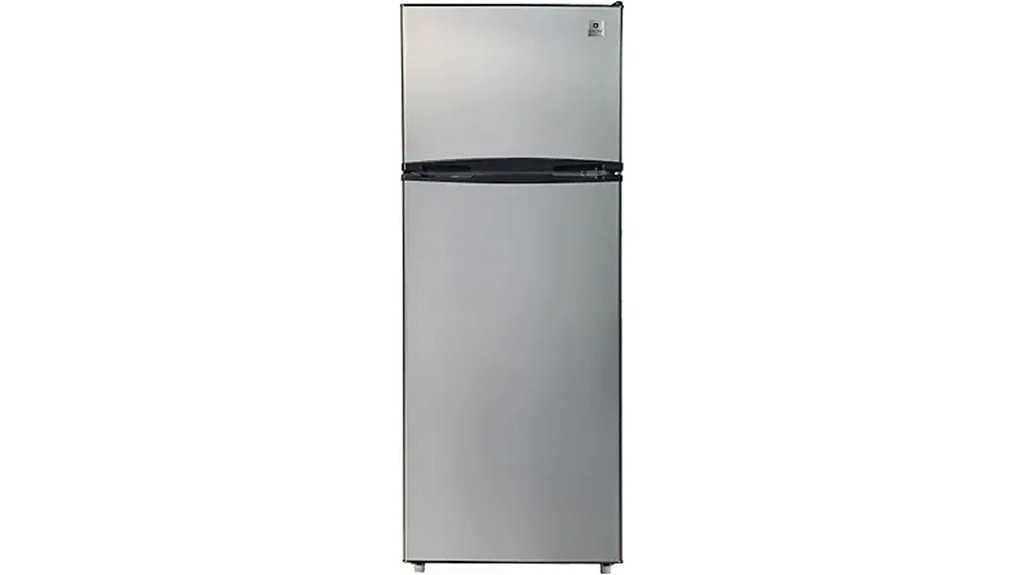 compact stainless steel refrigerator