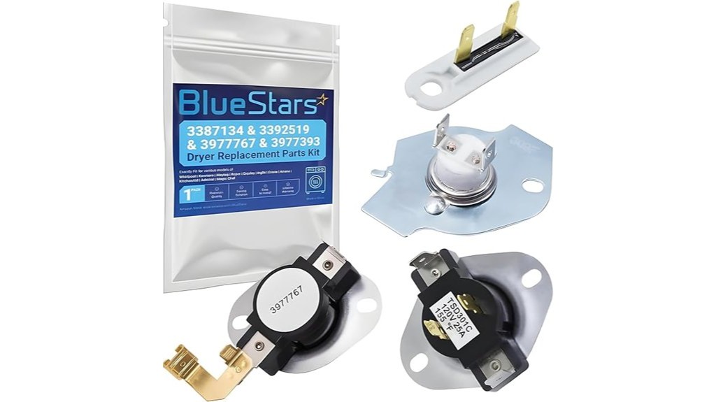 dryer thermostat and fuse