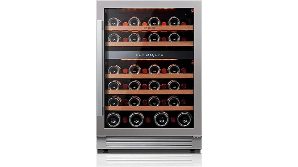 dual zone wine cooler