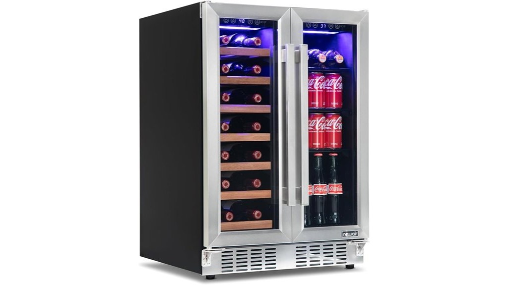 dual zone wine cooler