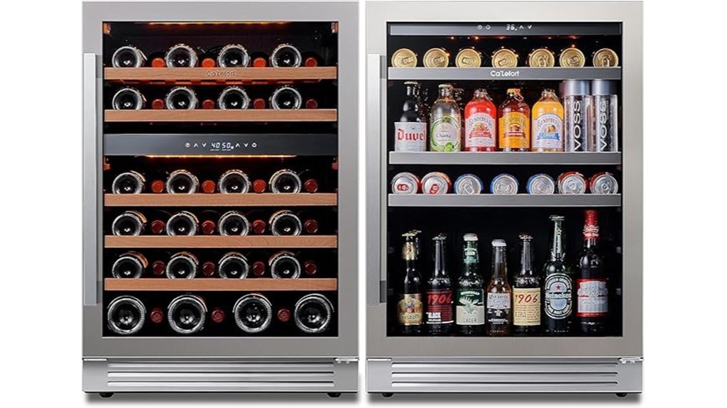 dual zone wine fridge
