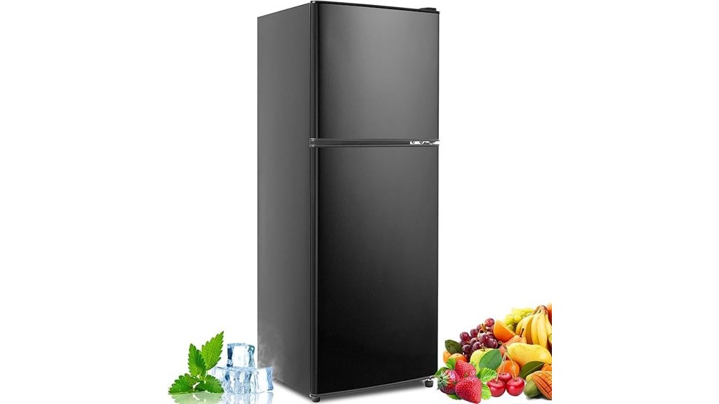 spacious dual door refrigerator